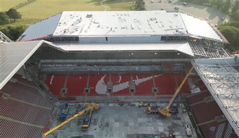 A sneak peek inside the new Anfield Road stand