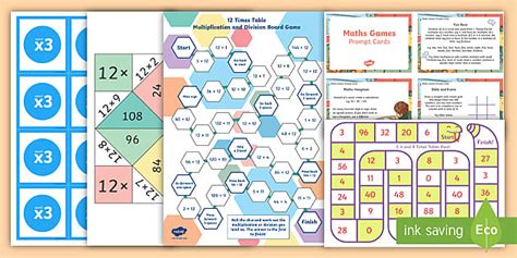 Printable Multiplication Games Pack KS2 (teacher made)