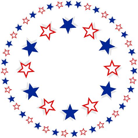 Patriotic Star Border Free Stock Photo - Public Domain Pictures