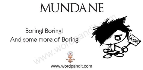 Meaning of Mundane