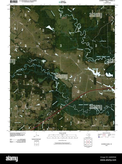 USGS TOPO Map Texas TX Coopers Chapel 20100514 TM Restoration Stock ...