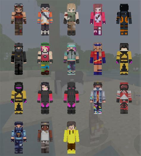 Fortnite Heroes Skin Pack (128×128) | Minecraft Skin Packs