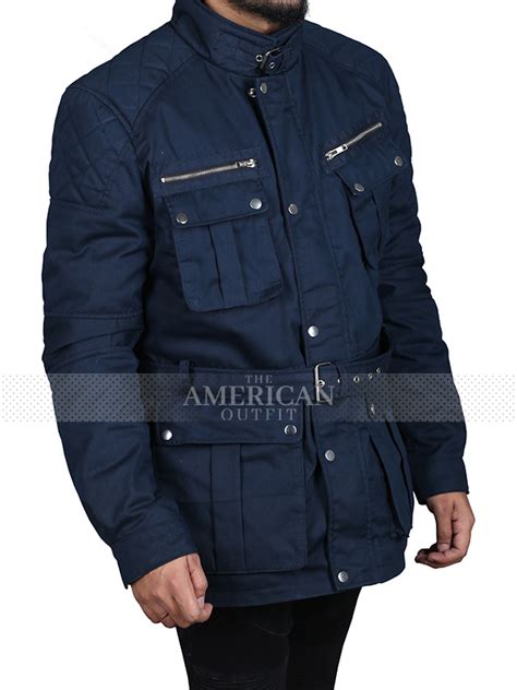 John Wick 2 Cassian Blue Cotton Jacket - The American Outfit