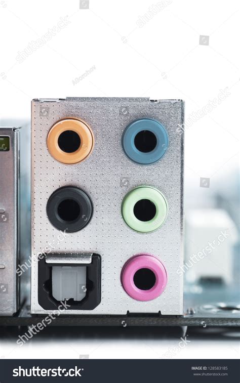 Macro View Audio Ports On Motherboard Stock Photo 128583185 | Shutterstock