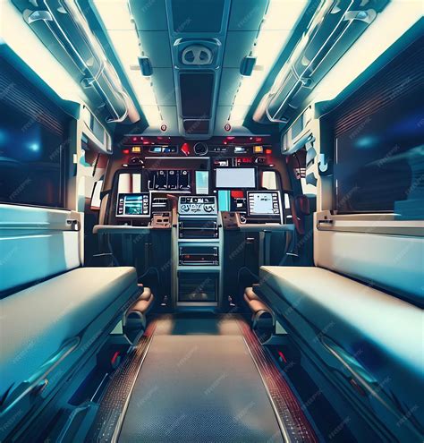 Premium AI Image | Design Interior View of an Ambulance