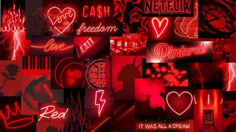 Desktop Red Aesthetic Wallpaper | WhatsPaper