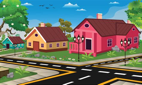 Cartoon Town Background – NBKomputer