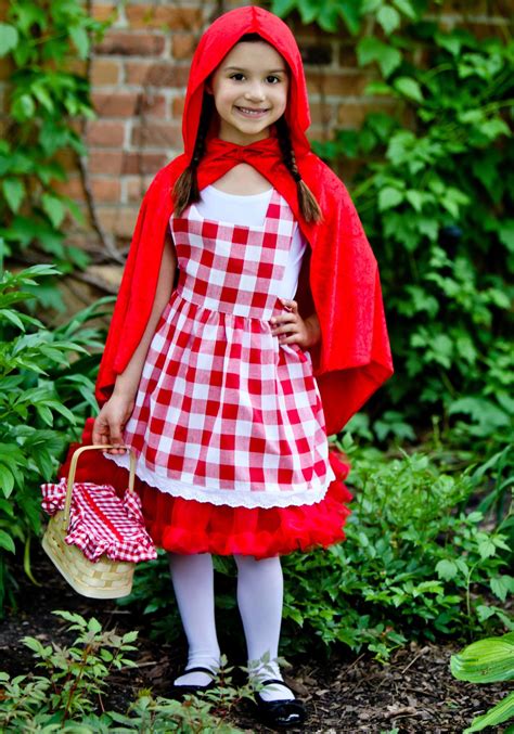 Kids Red Riding Hood Tutu Costume