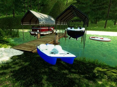 Pedal Boat v1.0 FS22 Mod | Farming Simulator 22 Mod