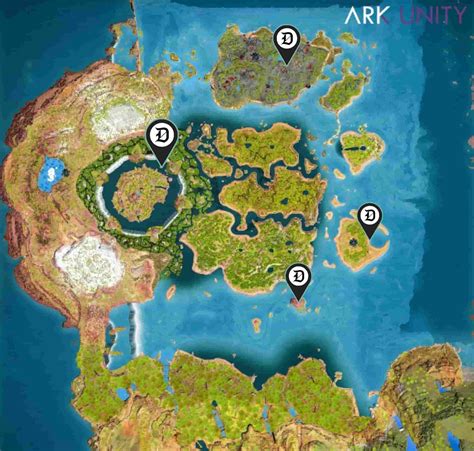 Ark: Survival Ascended The Center resource map