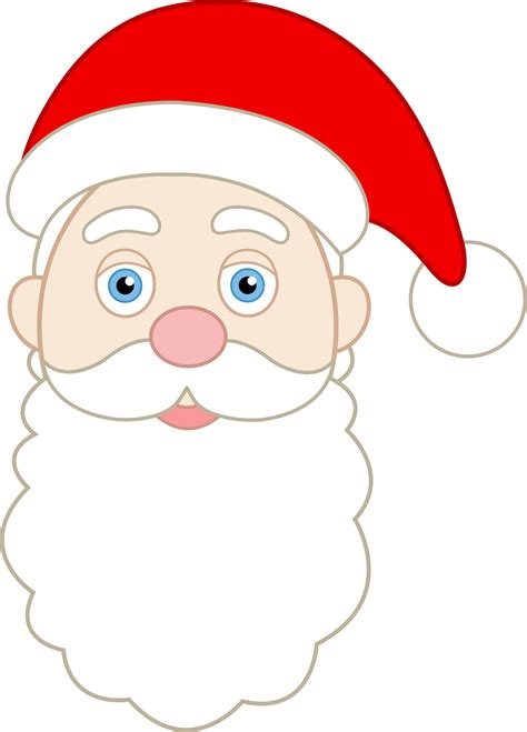 Face of Santa Claus - Free Clip Art