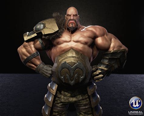 LOL Character "Braum" (Fan Art, UE4) — polycount