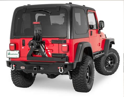 ARB Rear Modular Bumper & Swing Away Wheel Carrier in Black for 87-06 ...