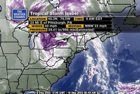 Hurricane Isabel Weather Maps