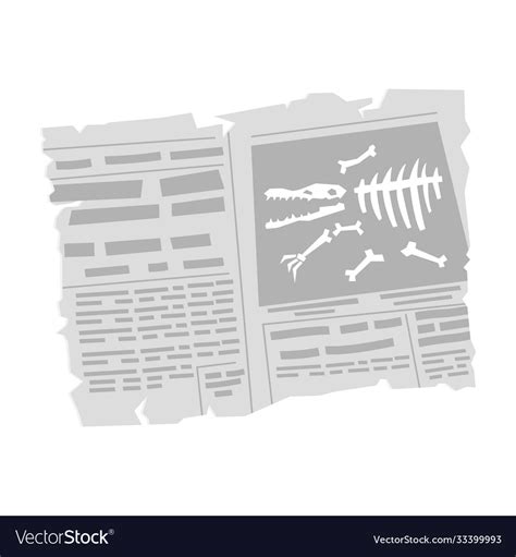 Banner old newspaper note about a historical find Vector Image