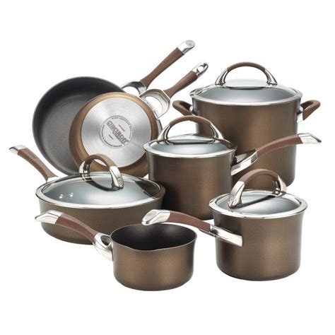 Circulon 11-Piece Symmetry Chocolate Hard Anodized Nonstick Cookware ...