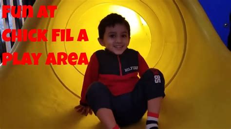 Chick fil a play area - YouTube