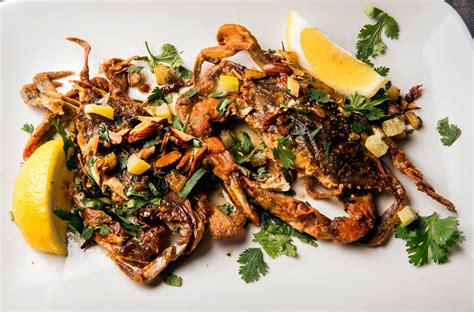 Soft-Shell Crab With Preserved Lemon and Almonds Recipe