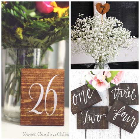 Rustic Wooden Table Numbers – RUSTIC WEDDINGS