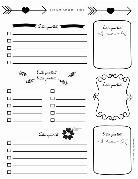 Bullet Journal Pages Printable