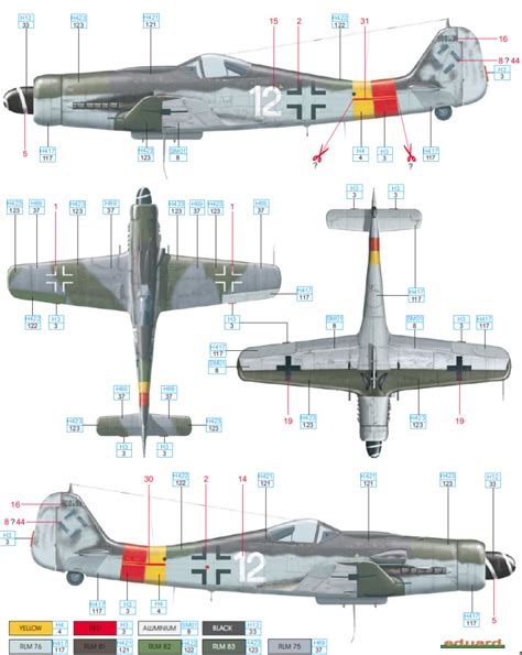 Focke Wulf Fw 190D-9 JG 301 Color Profile and Paint Guide