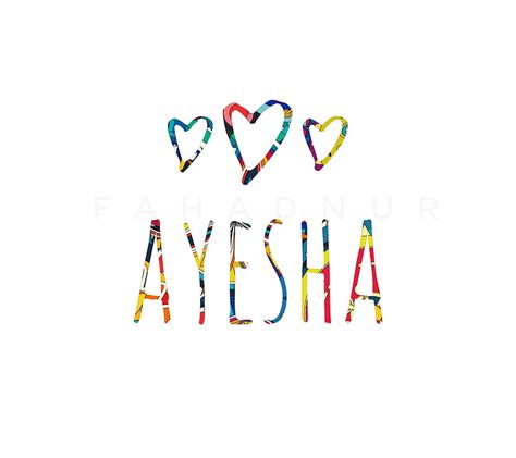 1920x1080px, 1080P free download | Ayesha - Name Art, ayesha name art ...