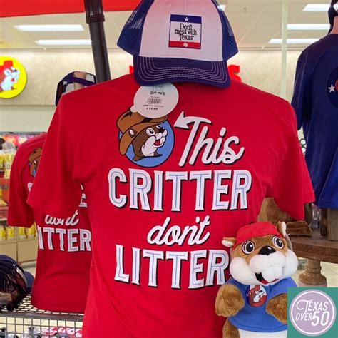 This Critter Don't Litter Buc-ee's Shirt - Texas Over Fifty