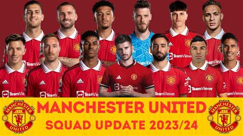 MANCHESTER UNITED Squad With Mason Mount | Manchester United Squad ...