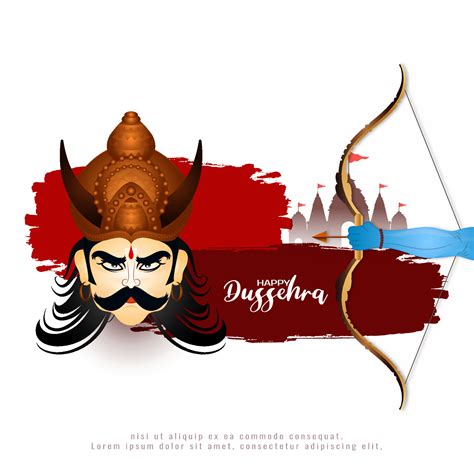 Happy Dussehra and Vijaya dashami festival background design 14483923 ...