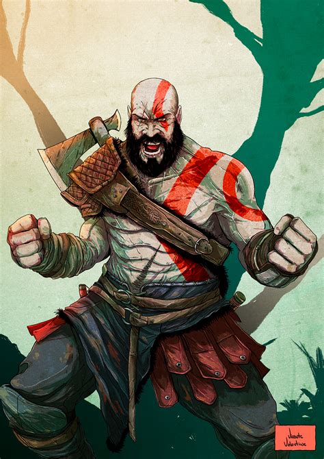 Kratos - God of War on Behance