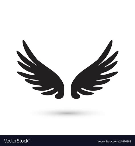 Angel wings icon Royalty Free Vector Image - VectorStock