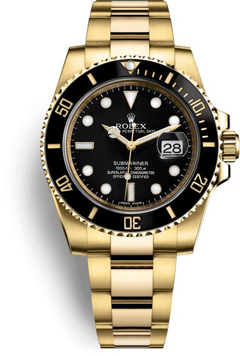 Submariner Watch Rolex Gold Colored Free Transparent - Rolex Submariner ...