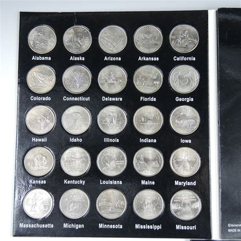 U.S. Fifty States Quarter Coin Collection with Binders | EBTH