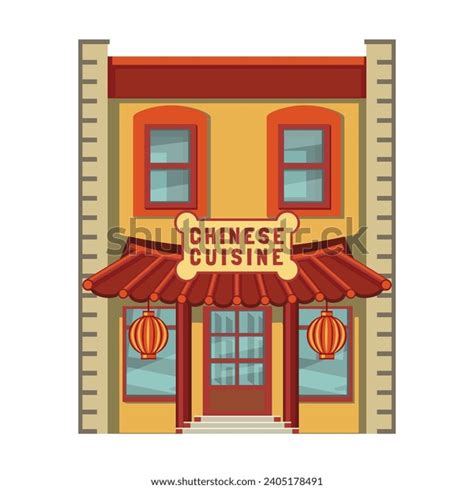 Vector Illustration Isolated Clipart Chinese Restaurant Stock Vector ...