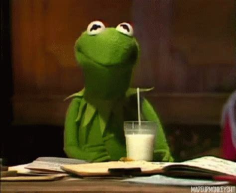 Kermit Milk GIF - Kermit Milk Drinking - Discover & Share GIFs