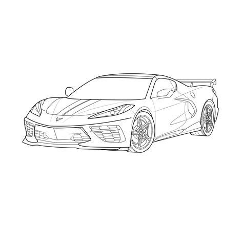 170 Tracing ideas in 2021 | car drawings, cars coloring pages, cool car ...