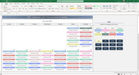 Calendar Template In Excel - Printable Template Calendar