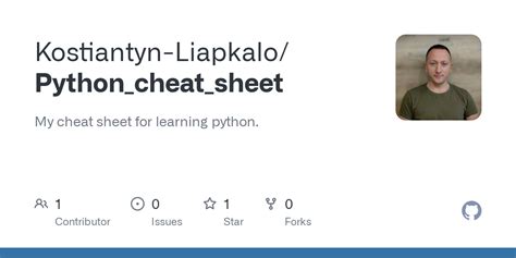 GitHub - Kostiantyn-Liapkalo/Python_cheat_sheet: My cheat sheet for ...