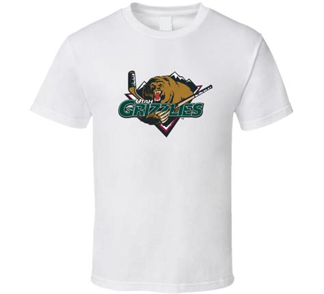 Utah Grizzlies International Hockey League Ihl Retro Sports Team Logo T ...