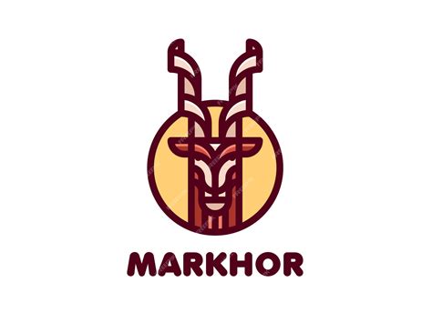 Premium Vector | Markhor logo design vector illustration