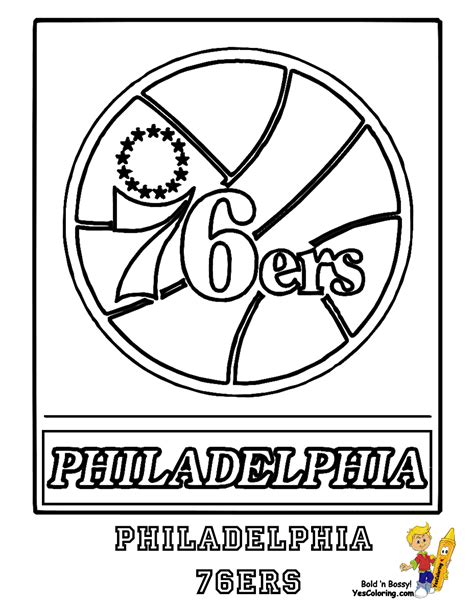 Pennsylvania Pro Sports Coloring Day! Philadelphia 76ers! http://www ...