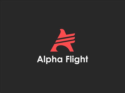 ALPHA FLIGHT-AIRLINE BRAND LOGO by 10 Design on Dribbble