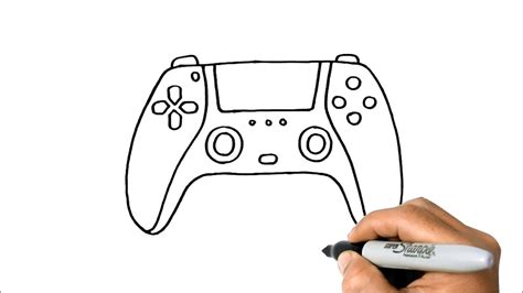 How to DRAW a PS5 Controller Easy Step by Step - YouTube