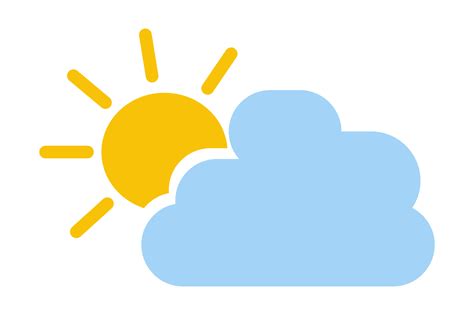 Weather icon - Sun And Cloud Icon 23258081 PNG