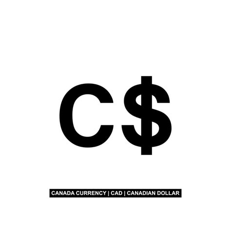 Canada Currency, CAD, Canadian Dollar Icon Symbol. Vector Illustration ...