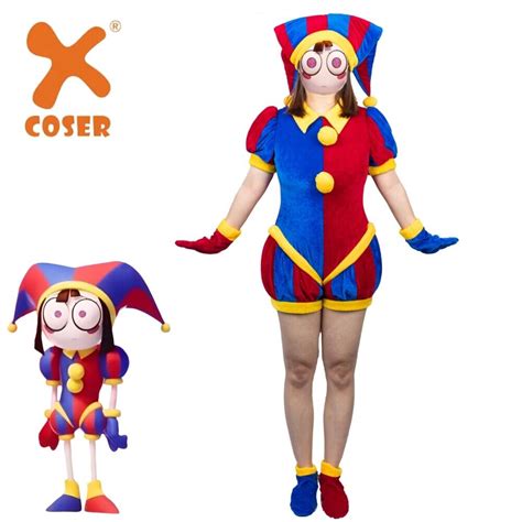 【Neu eingetroffen】Xcoser The Amazing Digital Circus Pomni Cosplay Kost ...