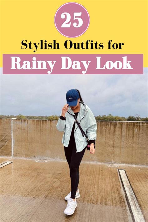 25 Stylish Outfits for Rainy Day Look | Rainy day outfit, Cute rainy ...