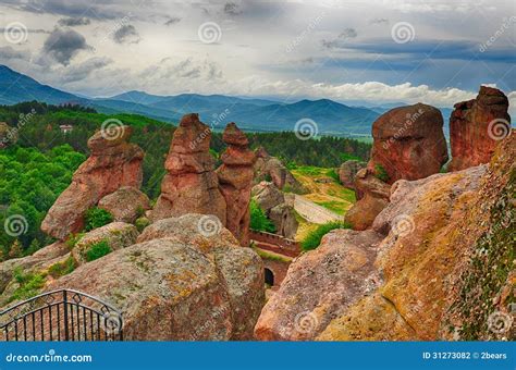 Belogradchik Rocks Fortress, Bulgaria Stock Photo - Image of gorge ...