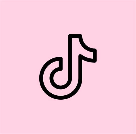 Pastel Pink Aesthetic Tiktok Logo