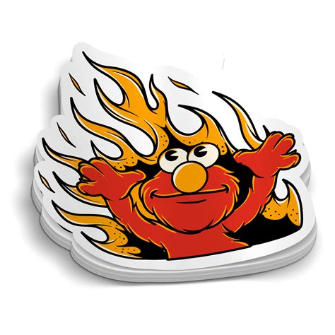 Elmo Fire Sticker